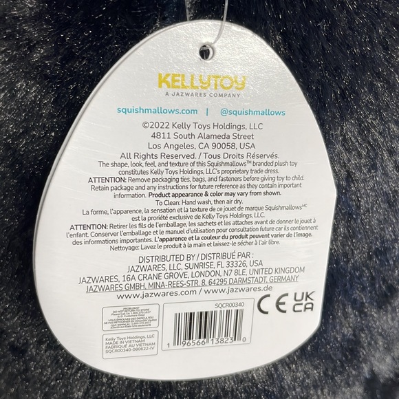 NWT Squishmallows Fuzzamallows Skunk - Picture 8 of 10